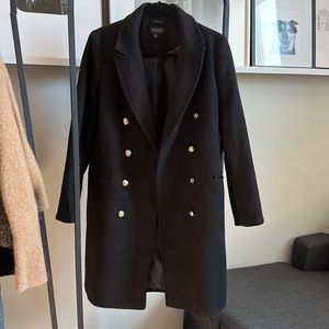 Black Top Shop Military Style Pea Coat size US 8